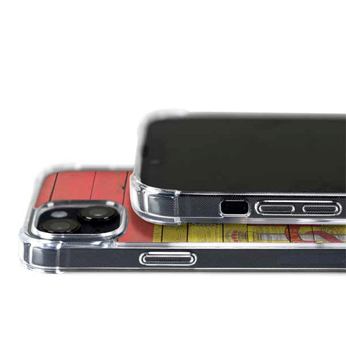 Spain Flag Dark Wood iPhone 15 Plus MagSafe Case